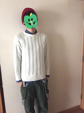 ひつじのショーンさん（メンズ・183cm）の冬コーディネート