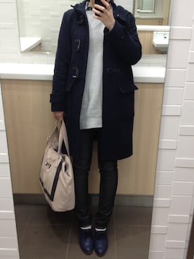 「URBAN RESEARCH（アーバンリサーチ）のアイテム（ダッフルコート）」を使った、naomiさん（レディース・163cm）の春コーディネート