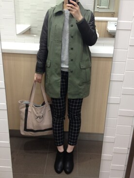 「And A（アンドエー）のアイテム（ジャケット/アウター）」を使った、naomiさん（レディース・163cm）の春コーディネート