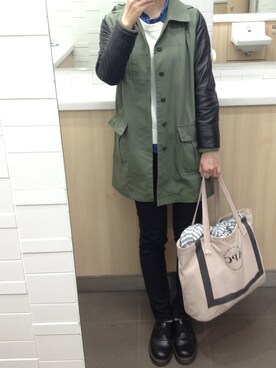 「And A（アンドエー）のアイテム（ジャケット/アウター）」を使った、naomiさん（レディース・163cm）の春コーディネート