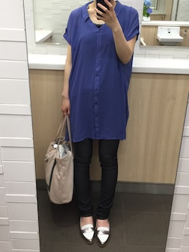 「X-girl（エックスガール）のアイテム」を使った、naomiさん（レディース・163cm）の夏コーディネート