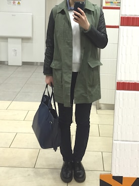 「And A（アンドエー）のアイテム（その他アウター）」を使った、naomiさん（レディース・163cm）の春コーディネート