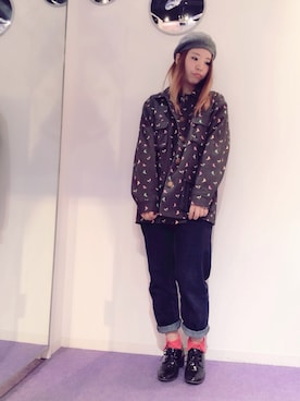 「ハイヒール柄」｜y u k o .さん（レディース・163cm）の秋コーディネート