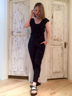 「Dolly&Molly（ドリー＆モリー）のアイテム」を使った、y u k o .さん（レディース・163cm）の夏コーディネート