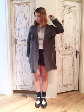 「Dolly&Molly（ドリー＆モリー）のアイテム」を使った、y u k o .さん（レディース・163cm）の秋コーディネート