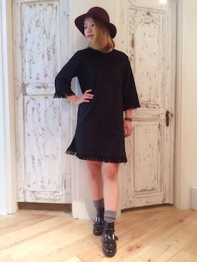 「Dolly&Molly（ドリー＆モリー）のアイテム」を使った、y u k o .さん（レディース・163cm）の秋コーディネート