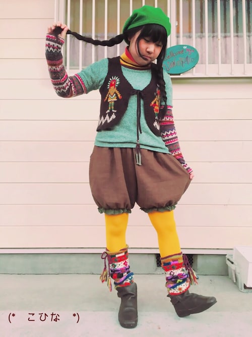 こひな No Brandのハンチング ベレー帽を使ったコーディネート Wear