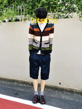 「HARE（ハレ）のアイテム（その他シューズ）」を使った、kitsuneさん（メンズ・181cm）の夏コーディネート