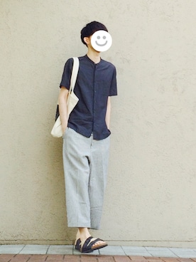 「Johnbull Private labo（ジョンブルプライベートラボ）のアイテム（パンツ）」を使った、kitsuneさん（メンズ・181cm）の夏コーディネート
