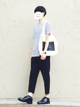 「ENER（イーエヌイーアール）のアイテム」を使った、kitsuneさん（メンズ・181cm）の秋コーディネート