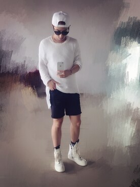 「CHEAP MONDAY（チープマンデイ）のアイテム（ニット/セーター）」を使った、edrui0102さん（メンズ・175cm）の春コーディネート