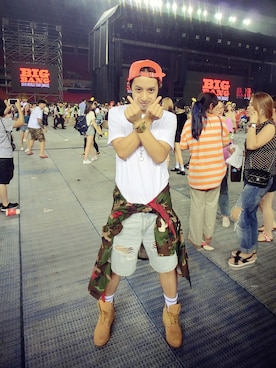 「BIGBANG」｜edrui0102さん（メンズ・175cm・20代）の夏コーディネート
