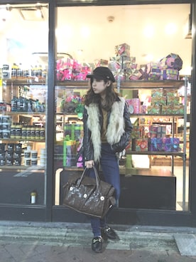 岩田麻央さん（レディース・164cm）の秋コーディネート