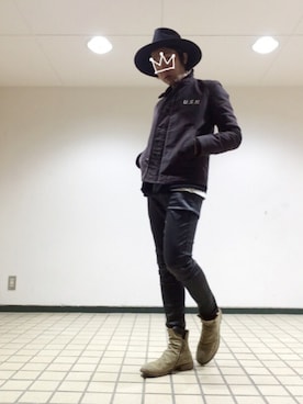 「Adam et Rope A・E・R（アダムエロペ）のアイテム（ジャケット/アウター）」を使った、kzさん（メンズ・173cm）の秋コーディネート