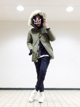 kzさん（メンズ・173cm）の冬コーディネート