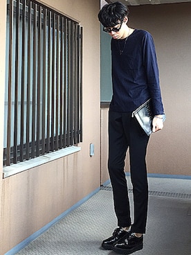 「JOHN LAWRENCE SULLIVAN（ジョンローレンスサリバン）のアイテム（その他）」を使った、・にょっちさん（メンズ・187cm）の秋コーディネート