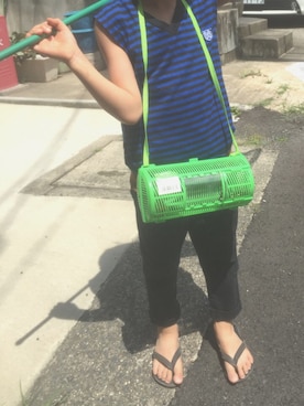 「BLEU H. （ブルーオリゾン）のアイテム」を使った、aoi erikaさん（キッズ・110cm）の夏コーディネート