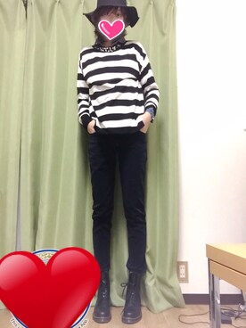 Yuka Ikedaさん（レディース・161cm）の冬コーディネート