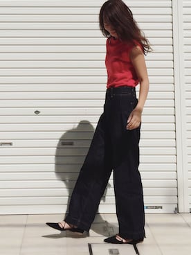 「iT（イット）のアイテム（パンツ）」を使った、nagiさん（レディース・172cm）の夏コーディネート