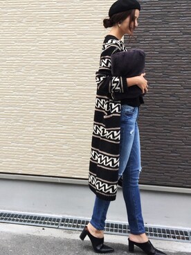 「カウチン」｜nagiさん（レディース・172cm）の秋コーディネート