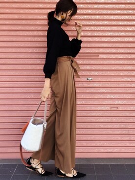 「STYLE DELI（スタイルデリ）のアイテム（パンツ）」を使った、nagiさん（レディース・171cm）の秋コーディネート