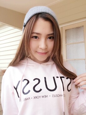「BRIXTON（ブリクストン）のアイテム（その他）」を使った、Hoyt Yingさん（レディース・160cm）の秋コーディネート