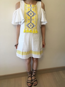 「white dress」｜My Secret Closetさん（レディース・164cm）の夏コーディネート