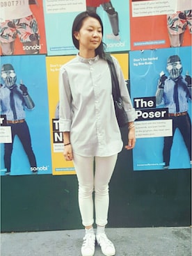「ROBERT GELLER（ロバートゲラー）のアイテム」を使った、shonanさん（レディース・160cm）の秋コーディネート