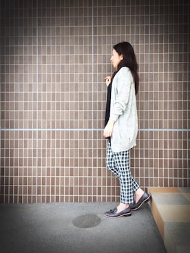 「タッセルローファー」｜riekoさん（レディース・158cm）の秋コーディネート