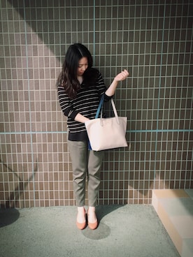 「Carlie e felice（カーリーエフェリーチェ）のアイテム（パンプス）」を使った、riekoさん（レディース・158cm）の秋コーディネート