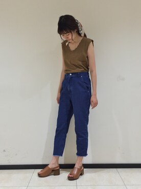 「Kastane（カスタネ）のアイテム（財布/小物）」を使った、Kawasumi  Tomomiさん（レディース・160cm）の夏コーディネート