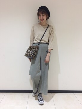 Kawasumi  Tomomiさんの「裾スリット7分袖PO」を使ったコーディネート