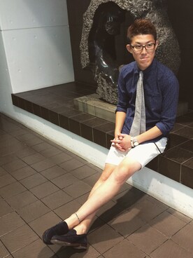 ネクタイを使った ペイズリー柄シャツ の人気ファッションコーディネート Wear