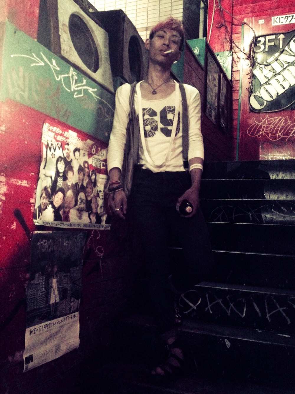 「BALENCIAGA、birkenstock、Vivienne Westwood、Dior HOMME、TOPSHOP、TOPMAN」｜「BIRKENSTOCKのアイテム（サンダル、ブラック系）」を使った、Salon Camouflageさん（メンズ・176cm）の夏コーディネートの1枚目の写真