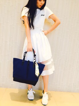 「サマンサタバサ」｜「アイテム（腕時計）」を使った、マロンケーさん（レディース・158cm）の春コーディネート