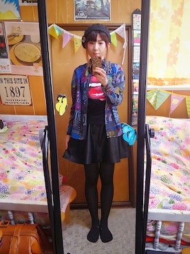 「リップ」｜「アイテム（アクセサリー）」を使った、＊vievie＊さん（レディース・167cm）の春コーディネート