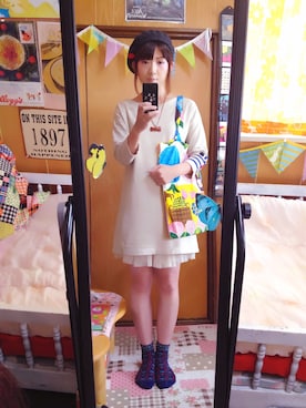 「アイテム（キーホルダー）」を使った、＊vievie＊さん（レディース・167cm）の秋コーディネート