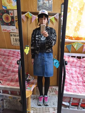 「MONKI（モンキ）のアイテム（パーカー）」を使った、＊vievie＊さん（レディース・167cm）の冬コーディネート