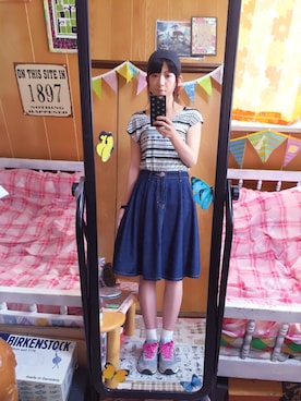 「ラフスタイル」｜「アイテム（PC・スマホグッズ/家電）」を使った、＊vievie＊さん（レディース・167cm）の夏コーディネート