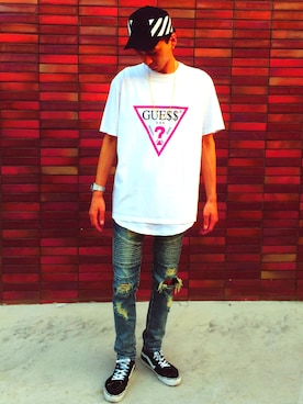 渡辺(小森) 湧斗さん（メンズ・186cm）の夏コーディネート