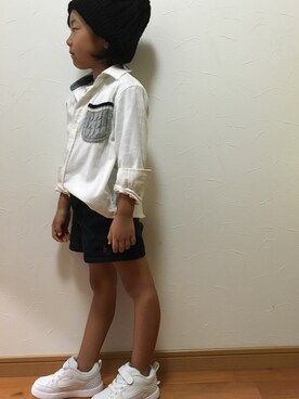 「POLO RALPH LAUREN（ポロ ラルフ ローレン）のアイテム（その他パンツ、ブラック系）」を使った、⭐️YU⭐️さん（キッズ・131cm）の秋コーディネート