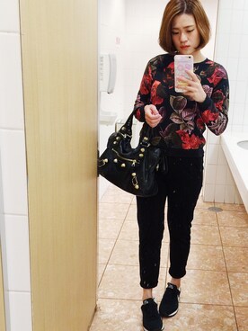 「MONKI」｜Daphne Choさん（レディース・161cm）の夏コーディネート