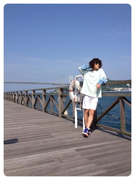 「Reebok（リーボック）のアイテム（その他）」を使った、ハルヒさん（メンズ・165cm）の夏コーディネート