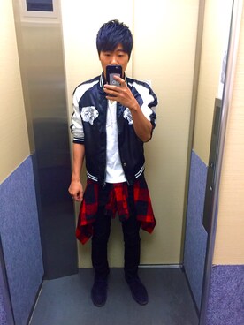 「CASPER JOHN AIVER（キャスパージョンアイバー）のアイテム（その他アウター）」を使った、TATSUKINGさん（メンズ・168cm）の春コーディネート