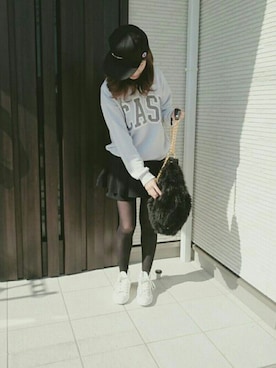 「bye bye（バイバイ）のアイテム（パンツ）」を使った、ちーちゃんさん（レディース・153cm）の秋コーディネート