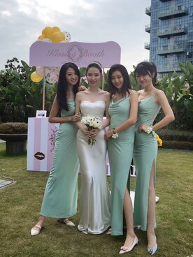 「Dior（ディオール）のアイテム（ワンピース/ドレス）」を使った、我是石露露さん（レディース・176cm）の秋コーディネート