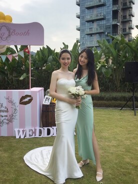 「Dior（ディオール）のアイテム（ワンピース/ドレス）」を使った、我是石露露さん（レディース・176cm）の秋コーディネート