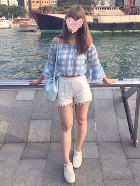 「blue」｜「アイテム（ハンドバッグ）」を使った、Claudia❄️さん（レディース・165cm）の秋コーディネート