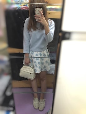 「blue」｜「アイテム（シャツワンピース）」を使った、Claudia❄️さん（レディース・165cm）の秋コーディネート
