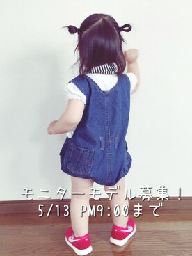 「海外子供服」｜「アイテム（その他）」を使った、虹たん☆さん（キッズ・80cm）の春コーディネート